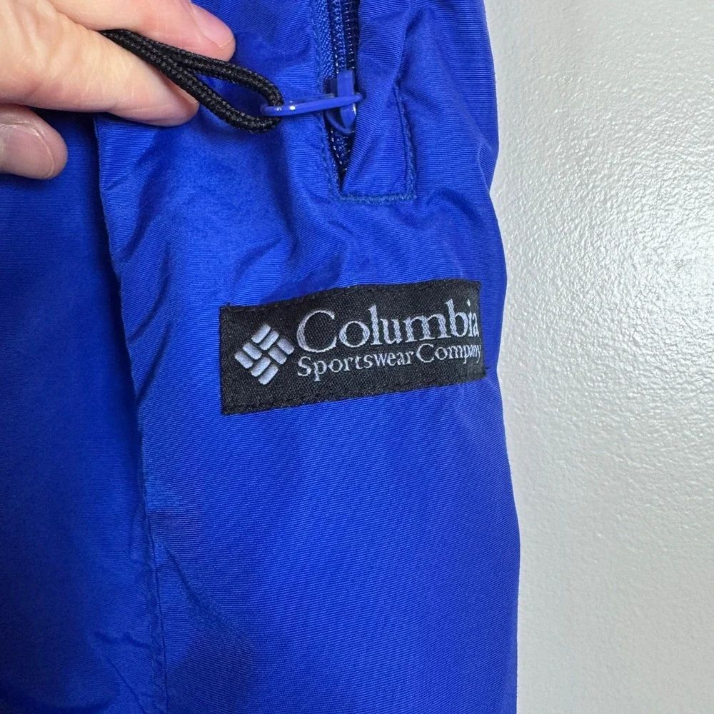 Vtg‎ 90s Columbia Mens M Blue Insulated Snow Pants Ski Snowboard Gorpcore Nylon